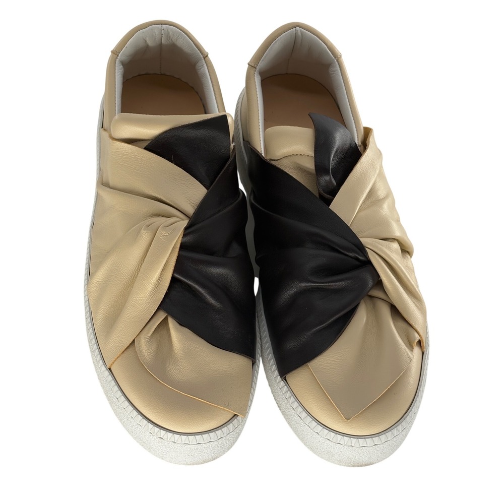 Ports‎ 1961 Shoes Iconic Bee Sneaker Platform Brown Off White Women 8 Slip On